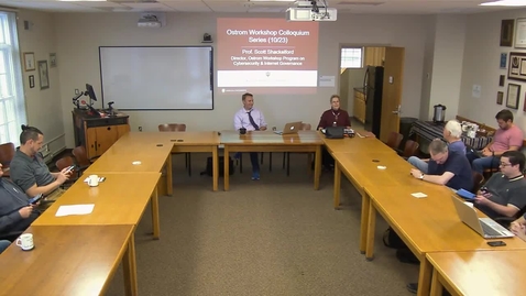 Thumbnail for 10/23/17 Colloquium Series - Scott Shackelford: “Cyber War and Peace: Governing New Frontiers in the Information Age”