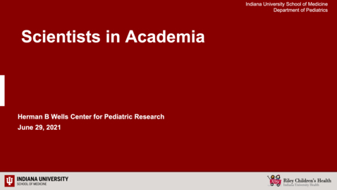 Thumbnail for Scientists in Academia