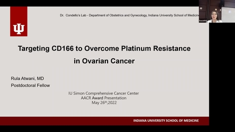 Thumbnail for IUSCCC Seminar 5/26/2022: AACR presentations