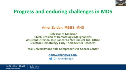 Thumbnail for IUSCCC Grand Rounds 3/6/2026: “MDS in 2025 – Progress and enduring challenges” Amer Zeidan, MBBS, MHSProfessor of Internal Medicine Chief, Division of Hematological MalignanciesYale School of Medicine and Yale Comprehensive Cancer Center