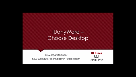 Thumbnail for IUanyWare - Choose Desktop