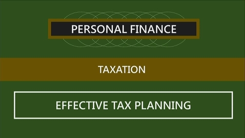 Thumbnail for F152 03-3 Effective Tax Planning