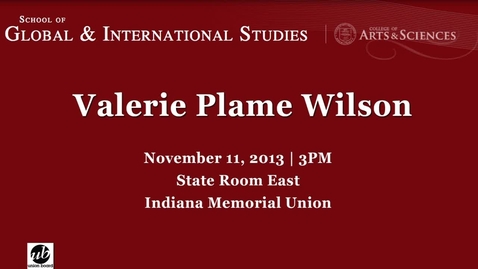 Thumbnail for entry Global Perspectives Series: Valerie Plame Wilson