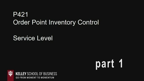 Thumbnail for P421 Service Level Part1