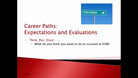 Thumbnail for entry Career Paths: Expectations and Evaluations