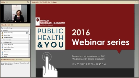 Thumbnail for entry School of Public Health Webinar Series_2_new