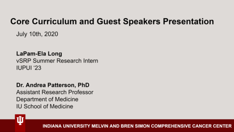 Thumbnail for La'Pam-Ela Long Curriculum Presentation