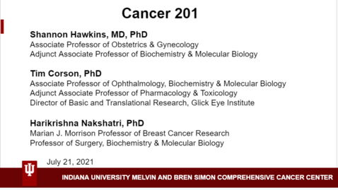 Thumbnail for Cancer 201