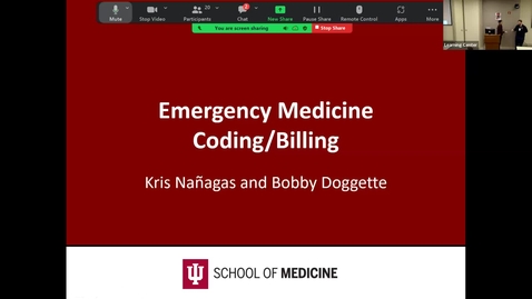 Thumbnail for 2024_01_11 Billing and Coding: Dr. Kris Nanagas &amp; Dr. Robert Doggette