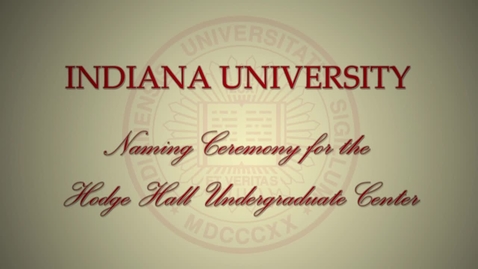 Thumbnail for Kelley School of Business' center for undergraduate education formally named Hodge Hall
