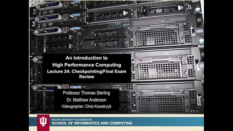 Thumbnail for L24 Checkpointing