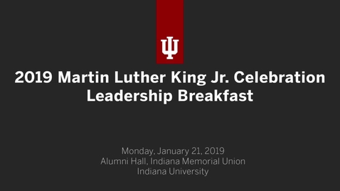 Thumbnail for 2019 Martin Luther King Jr. Celebration Leadership Breakfast