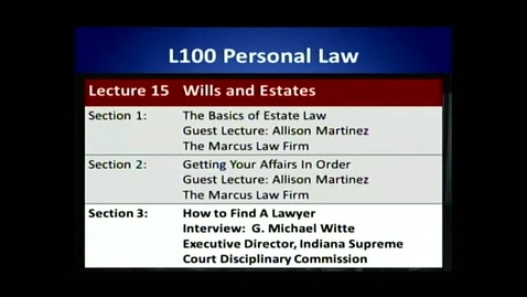 Thumbnail for L100 15-3 How to Find a Lawyer