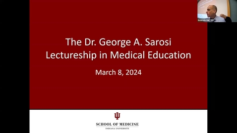 Thumbnail for entry Medicine Grand Rounds 3/8/2024: “Saros Lecture” Leslie Ellis, MD Professor in the Department of Internal Medicine, Hematology &amp; Oncology Atrium Health Wake Forest Baptist