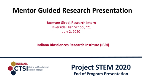 Thumbnail for Jazmyne Girod Mentor Presentation
