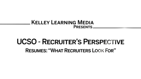 Thumbnail for What Recruiters Look For