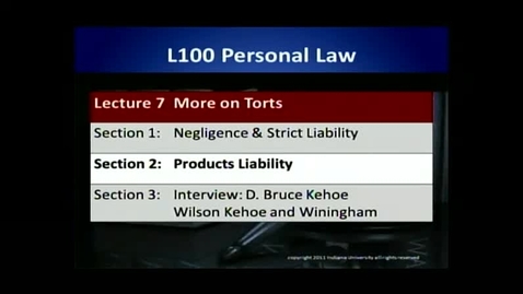 Thumbnail for L100 07-2 Products Liability