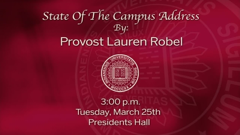 Thumbnail for IU Bloomington State of the Campus 2014