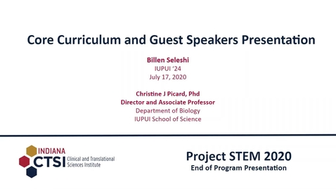 Thumbnail for Billen Seleshi Curriculum Presentation