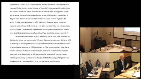 Thumbnail for 2018.04.09.1630 - 13360 B785 Patent Trial Practice - Hearings Motions Mediation.mp4