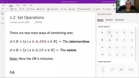 Thumbnail for entry S&amp;P 1.2-pt1: Set Operations, Union and Intersection