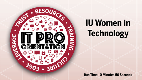 Thumbnail for entry IUWIT - IU Women in Technology
