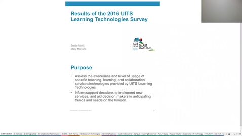 Thumbnail for Breakout session | Results of the UITS Learning Technologies survey