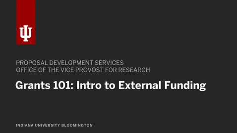 Thumbnail for Grants 101: An Intro to Grantsmanship