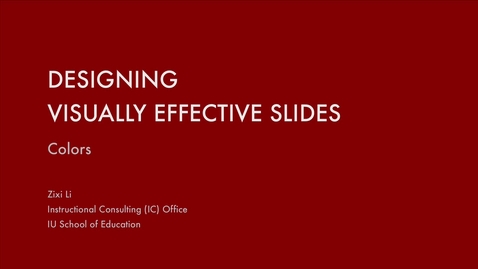 Thumbnail for _Visually Effective Slides 3: Color