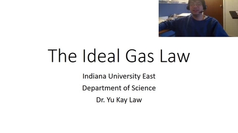Thumbnail for entry Ideal Gas Law