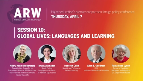 Thumbnail for Session 10: Global Lives: Languages and Learning