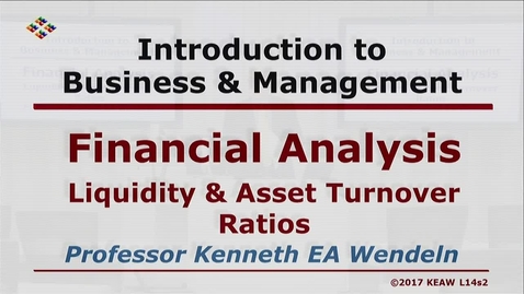 Thumbnail for entry W200 14-2 Liquidity &amp; Asset Turnover Ratios
