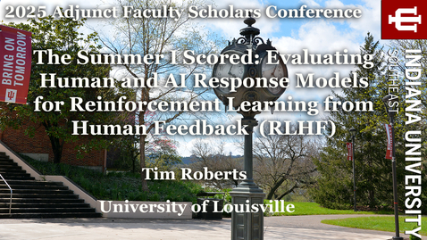 Thumbnail for •	The Summer I Scored: Evaluating Human and AI Response Models for Reinforcement Learning from Human Feedback  (RLHF) – Tim Roberts
