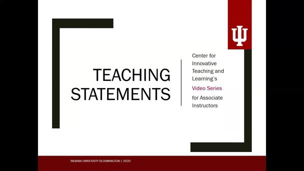 Teaching Statements Philosophies Documenting Teaching Teaching Resources Center For Innovative Teaching And Learning Indiana University Bloomington