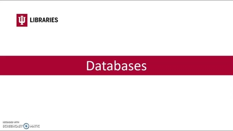 Thumbnail for Common features of library databases