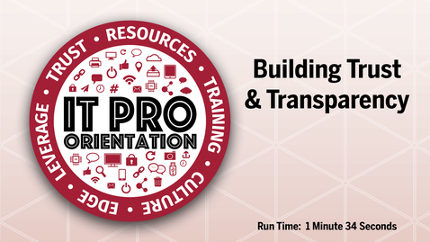 Thumbnail for Building Trust and Transparency