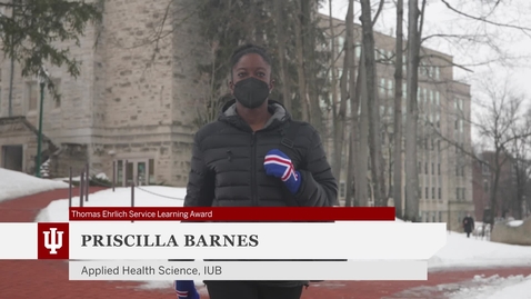Thumbnail for Dr. Priscilla Barnes: 2021 Thomas Ehrlich Award for Excellence in Service Learning