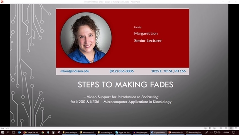 Thumbnail for Steps to Making Fades in Audacity - 2019