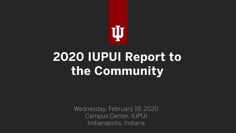 Thumbnail for 2020 IUPUI Report to the Community