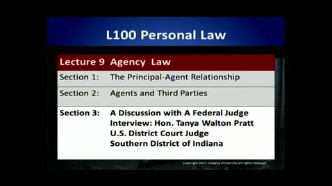 Thumbnail for L100 09-3 A Discussion with a Federal Judge