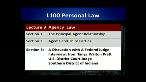 Thumbnail for entry L100 09-3 A Discussion with a Federal Judge