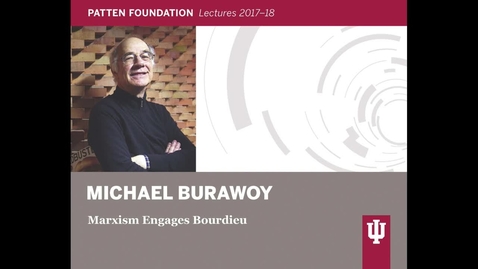 Thumbnail for entry Patten lecture: Michael Burawoy