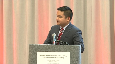 Thumbnail for Business &amp; Peace Livestream 6: Luncheon Keynote 10/3/2016