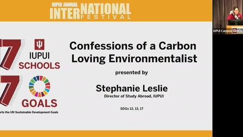 Thumbnail for entry Stephanie Leslie: Confessions of a Carbon Loving Environmentalist - Making the World a Better Place with the SDGs