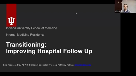 Thumbnail for Intern IMPACT - Post Discharge Planning with Dr. Eric Frontera