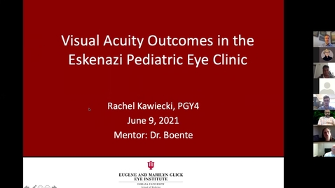 Thumbnail for Visual acuity outcomes in Eskenazi pediatric eye clinic