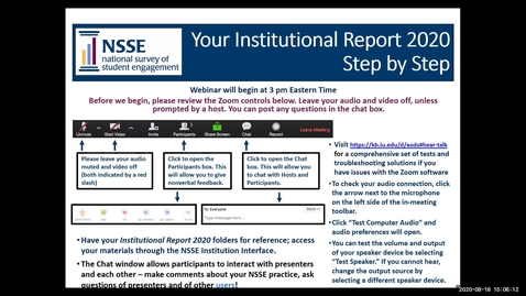 Thumbnail for entry Your Institutional Report 2020: Step by Step Guide