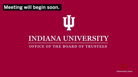 Thumbnail for entry IU Board of Trustees Meeting - December 3, 2020
