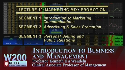 Thumbnail for W200 19-1 Introduction to Marketing Communications
