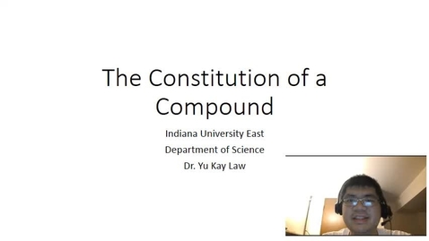 Thumbnail for entry The Constitution of a Compound